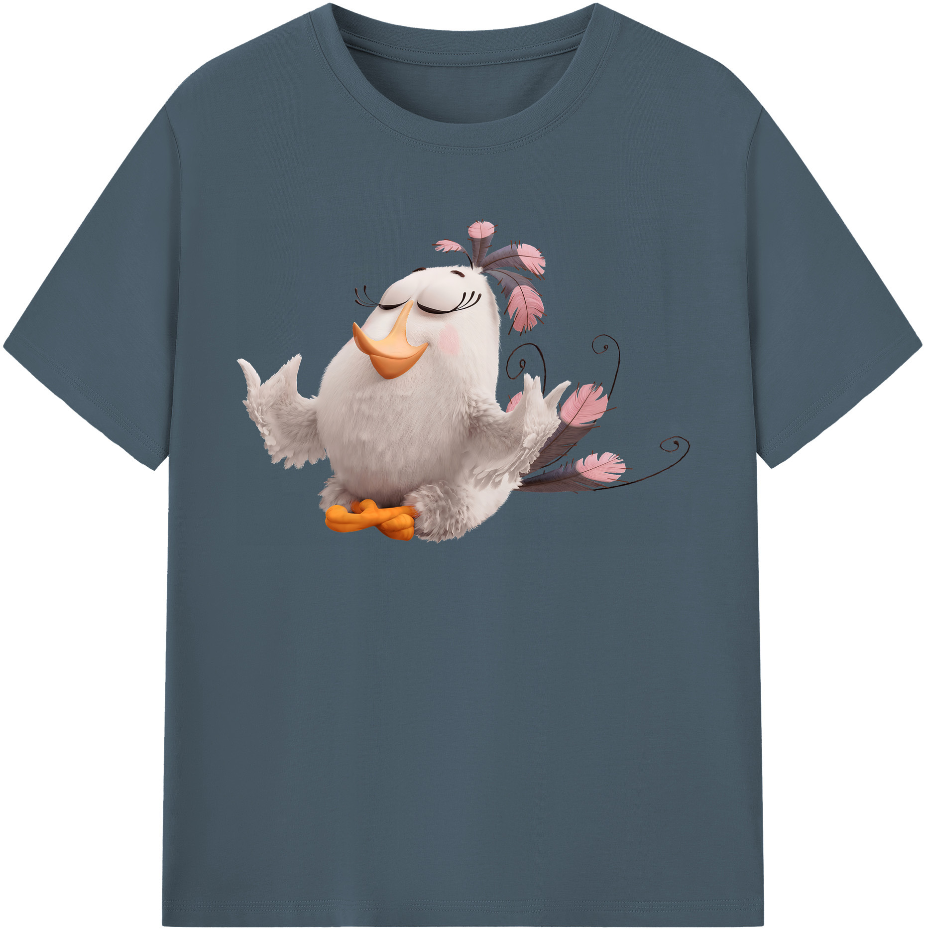 （画像用） Angry Birds アングリーバード 綿100％半袖Tシャツ（フロントプリント）